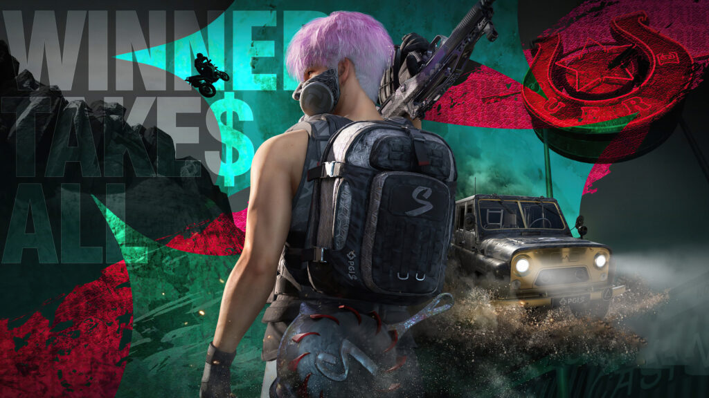 Stylish PUBG Battlegrounds Character Desktop Wallpaper
