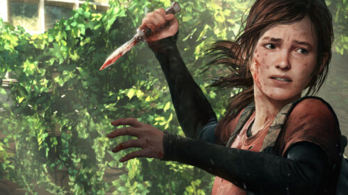 Ellie Williams The Last of Us Bloodied Knife Desktop Wallpaper