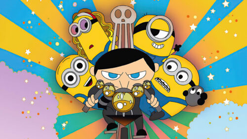 Gru and Minions Cartoon Style Art 4K Desktop Wallpaper