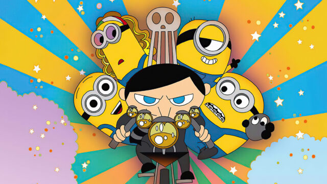 Gru and Minions Cartoon Style Art 4K Desktop Wallpaper