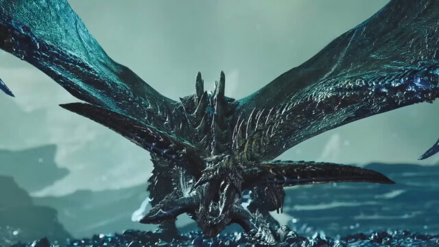 Dark Armored Dragon Facing Forward 4K PC Wallpaper