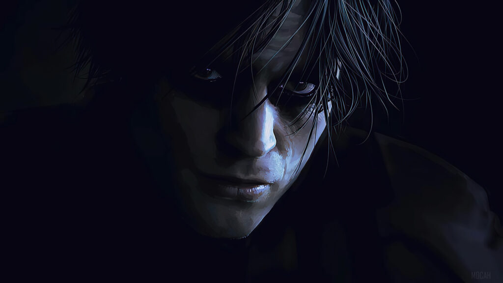 Dark Gothic Portrait of a Moody Young Man 4K Desktop Wallpaper