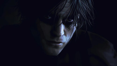 Dark Gothic Portrait of a Moody Young Man 4K Desktop Wallpaper