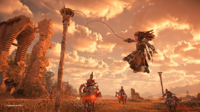 Horizon Forbidden West Aloy Dynamic Action 4K Desktop Wallpaper