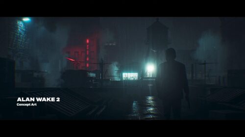 Dark Cityscape Alan Wake Desktop Wallpaper
