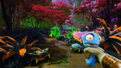 High on Life Alien Shooter Action Desktop Wallpaper