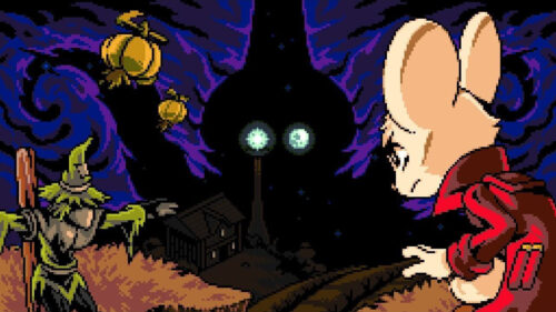 Pixel Art Fantasy Mouse Adventure Desktop Wallpaper