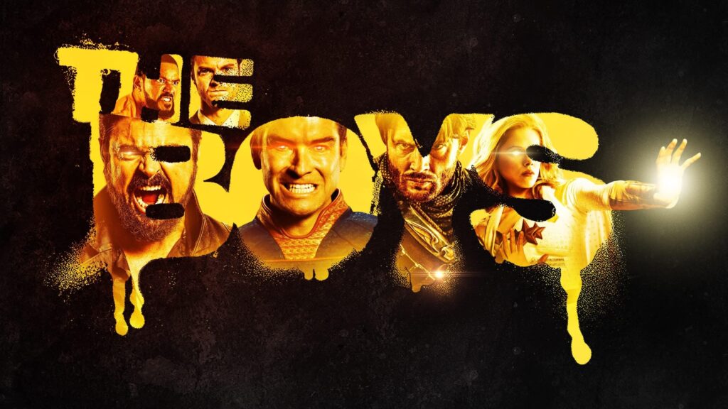 The Boys Gritty Yellow Grunge Character Poster Desktop Wallpaper