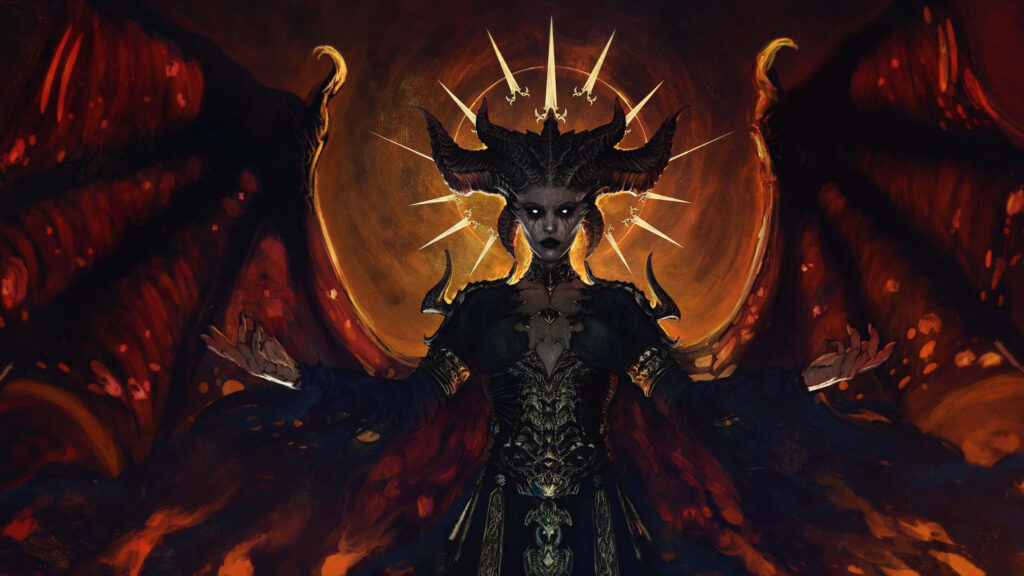 Demon Queen of Sanctuary Dark Fantasy Art Desktop Wallpaper