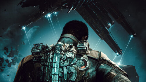 Isaac Clarke Looking at the USG Ishimura Desktop Wallpaper