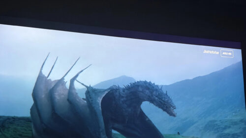 Menacing Black Dragon in Mountainous Landscape 4K Wallpaper