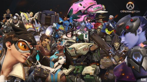 Overwatch Heroes Group Poster 4K Desktop Wallpaper