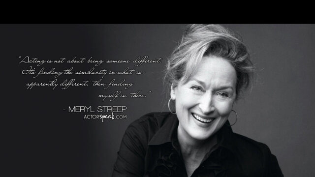 Meryl Streep Quote Desktop Wallpaper
