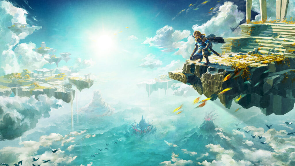 Legend of Zelda Sky Kingdom Fantasy Art 4K Desktop Wallpaper