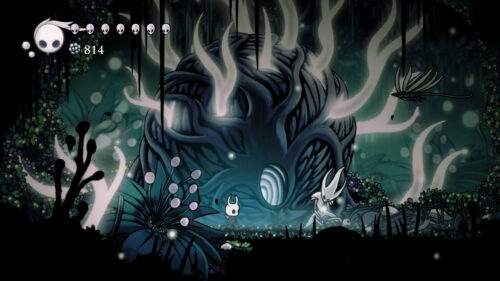 The Knight in Queen’s Gardens Hollow Knight Desktop Wallpaper