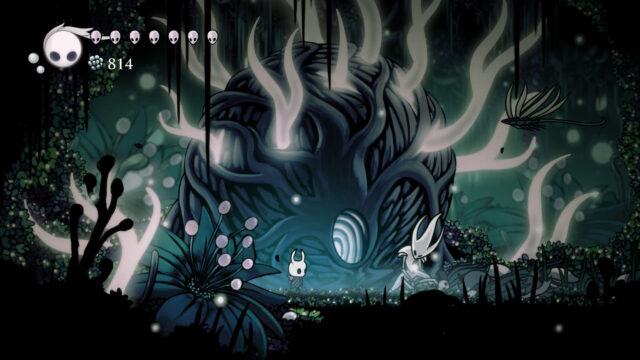 The Knight in Queen's Gardens Hollow Knight Desktop Wallpaper