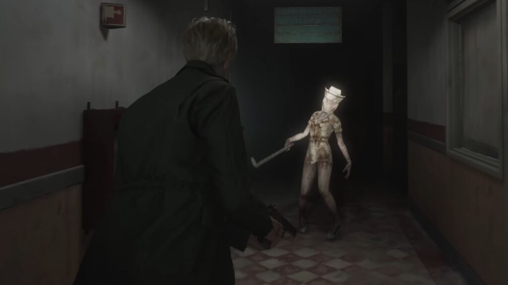 Silent Hill 2 Remake James and Nurse Encounter Desktop Wallpaper