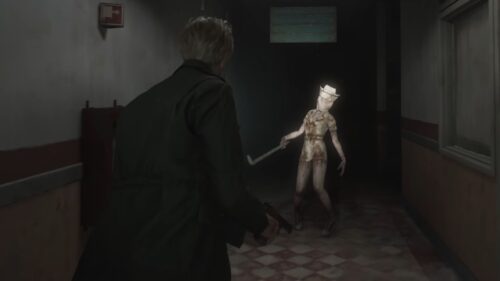 Silent Hill 2 Remake James and Nurse Encounter Desktop Wallpaper
