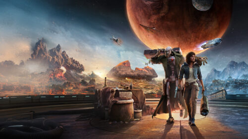 Star Wars Outlaws Duo Adventure Desktop Wallpaper
