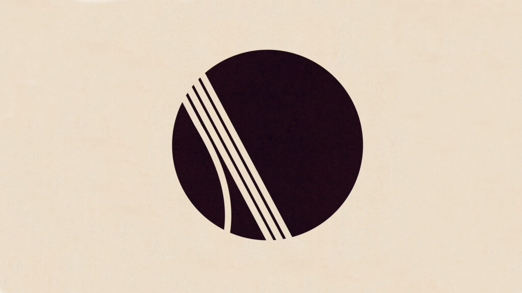 Minimalist Abstract Dark Sphere Desktop Wallpaper