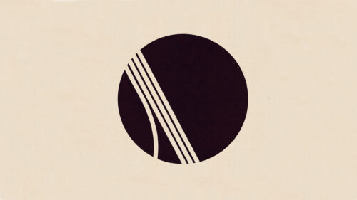 Minimalist Abstract Dark Sphere Desktop Wallpaper