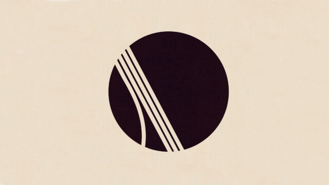 Minimalist Abstract Dark Sphere Desktop Wallpaper