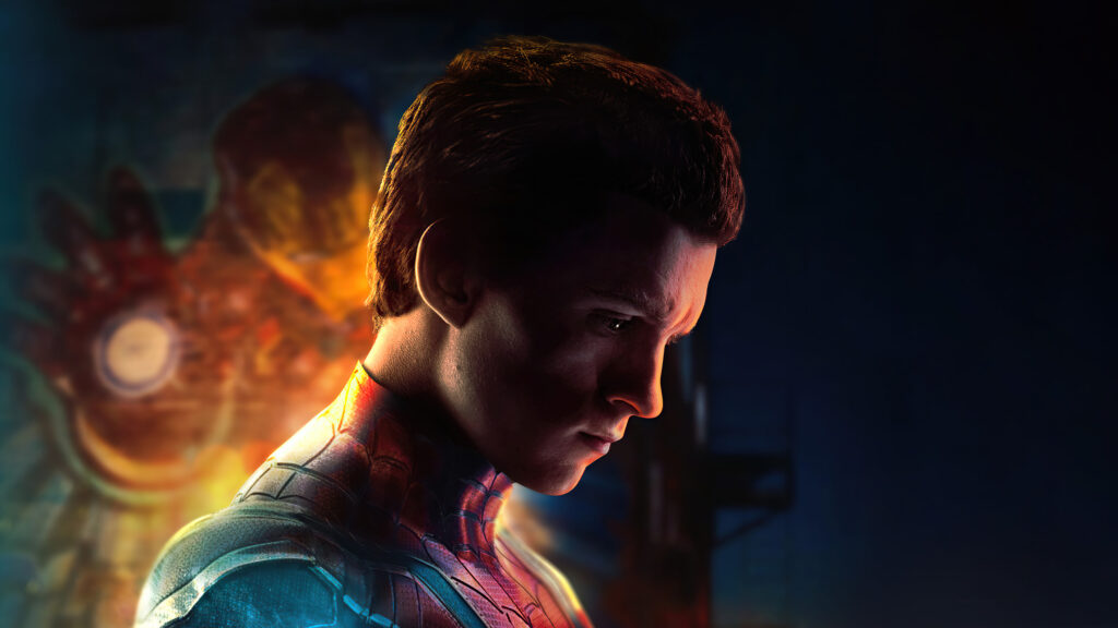Tom Holland as Spider-Man Cinematic 4K Wallpaper