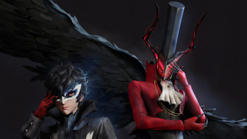 Joker and Arsene Persona 5 4K Desktop Wallpaper