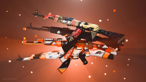 Counter-Strike AK-47 Weapon Skins Desktop Wallpaper