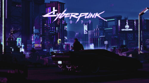 Cyberpunk Futuristic Night City Scenery 4K Wallpaper