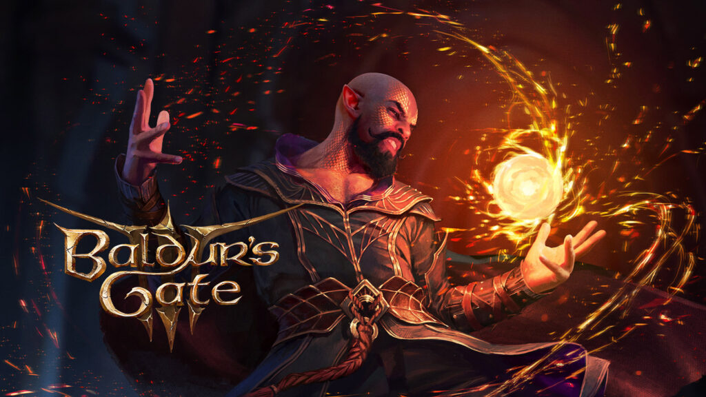 Baldur's Gate 3 Sorcerer Character Art Desktop Wallpaper