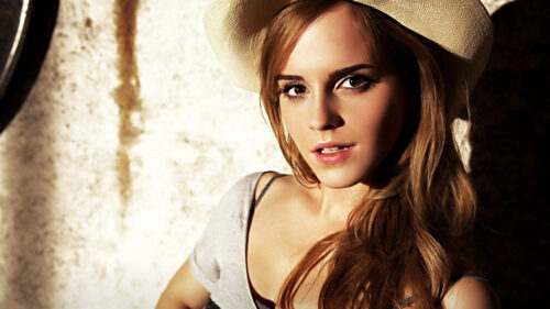 Stunning Emma Watson Portrait Desktop Wallpaper