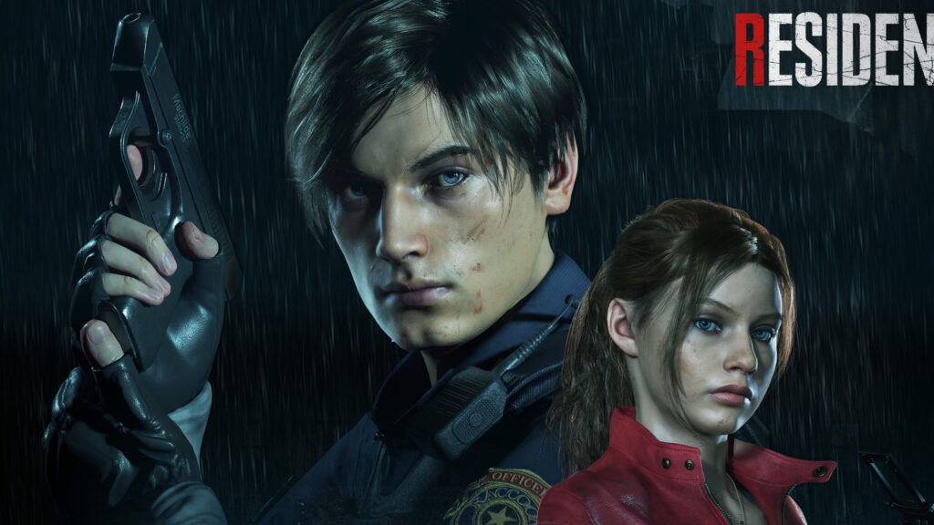 Resident Evil 2 Remake Protagonists Desktop Wallpaper