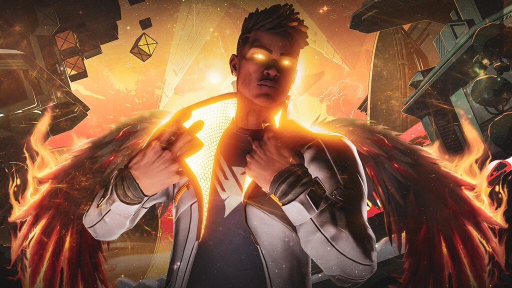 Phoenix Valorant Character Fire Wings 4K Desktop Wallpaper