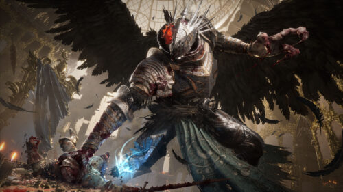 Corrupted Angelic Knight Dark Fantasy 4K Wallpaper