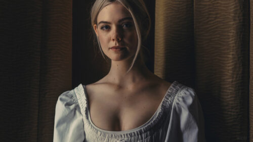 Elle Fanning Portrait Close Up Desktop Wallpaper