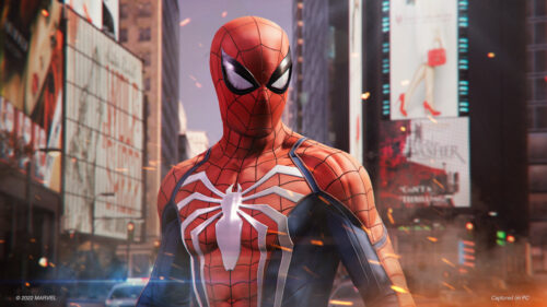Spider-Man Insomniac Advanced Suit 4K Desktop Wallpaper