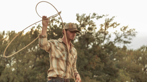 Cowboy Holding Lasso Desktop Wallpaper