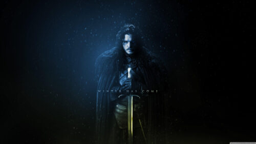 Jon Snow Dark Winter Fantasy Desktop Wallpaper