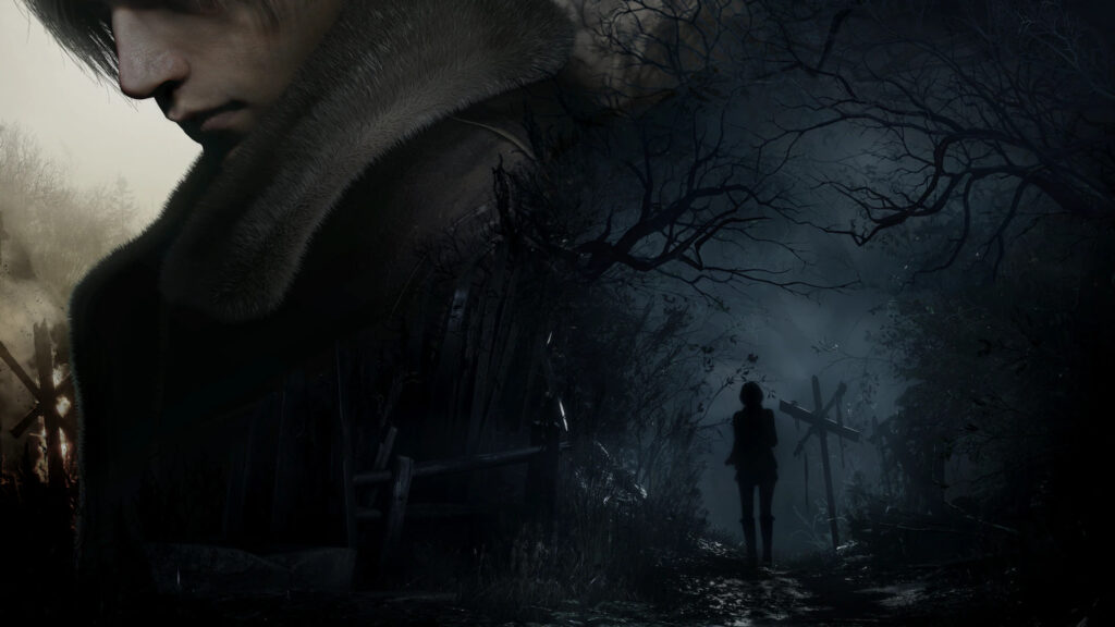 Resident Evil 4 Remake Dark Forest 4K Wallpaper