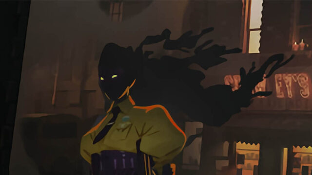 Shadowy Police Officer Anime Character Desktop Wallpaper