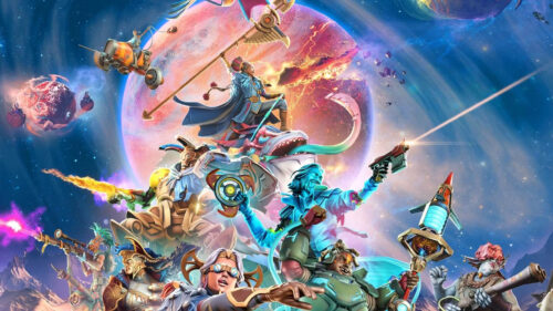 Cosmic Hero Squad Chaos Fantasy Art Desktop Wallpaper