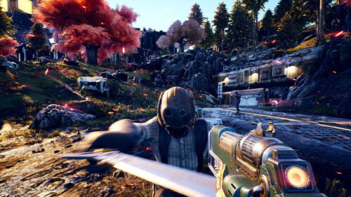 The Outer Worlds Action Combat Desktop Wallpaper