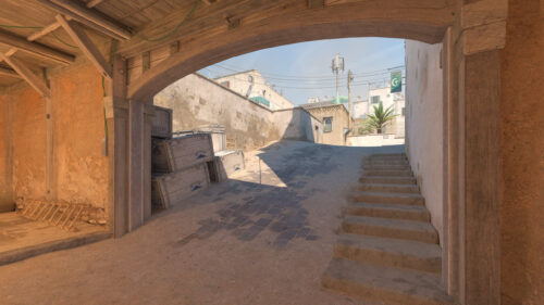 Counter-Strike 2 Mirage Site B View 4K Wallpaper