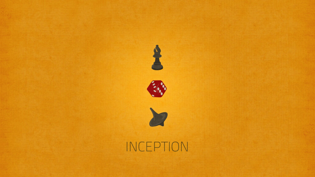 Minimalist Cinema Themed Symbol Art Desktop Wallpaper