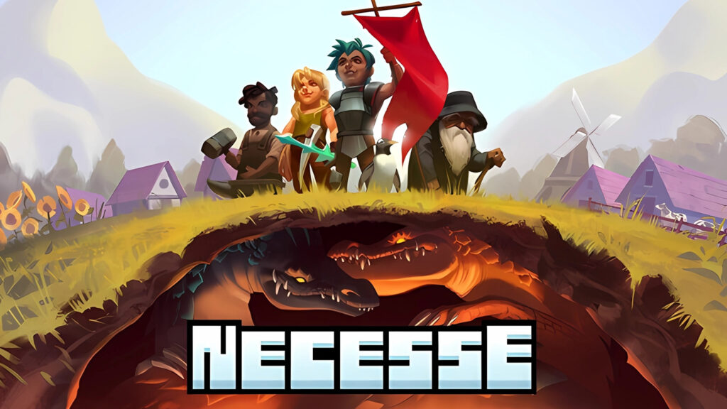 Necessse Adventurers and Dragons Art Desktop Wallpaper