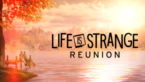 Life is Strange Characters Sitting on a Dock Desktop Wallpaper