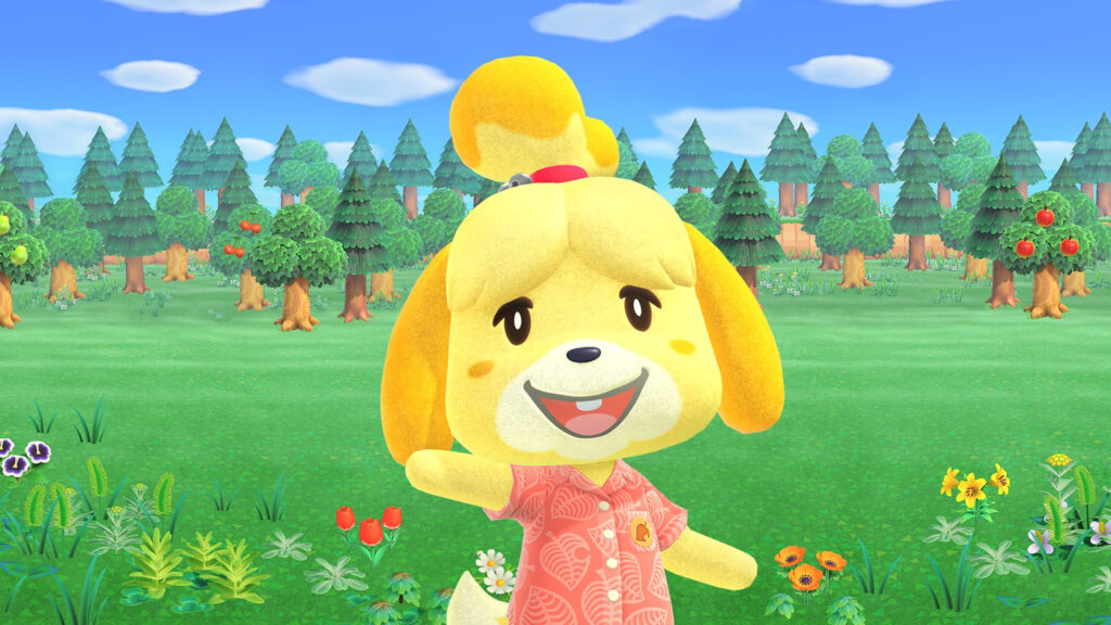 Isabelle from Animal Crossing Desktop Wallpaper