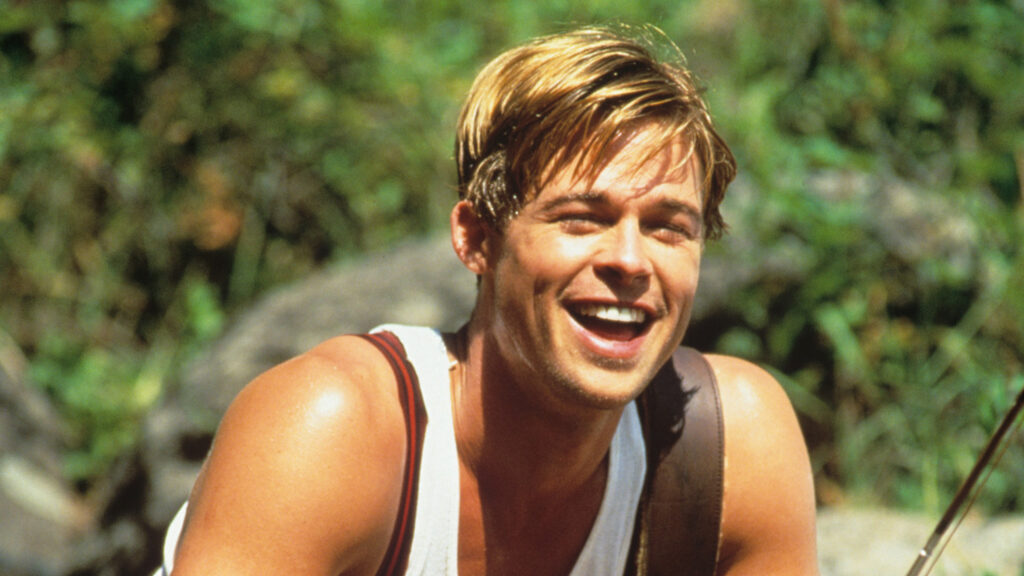 Brad Pitt Smiling in A River Runs Through It 4K Desktop Wallpaper