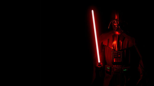 Darth Vader Cinematic Portrait Dark Desktop Wallpaper